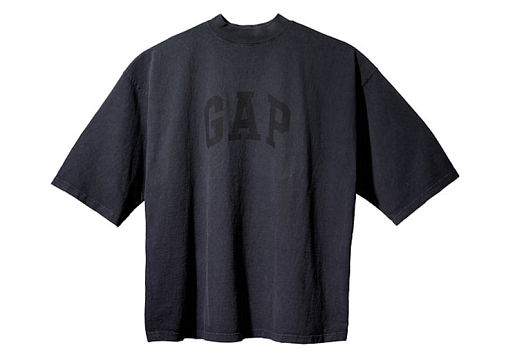 Yeezy Gap Engineered by Balenciaga Dove 3/4 Sleeve T-shirt Black