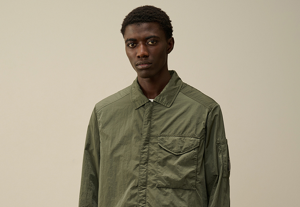 C.P. COMPANY Chrome-R Lens Overshirt Grape Leaf
