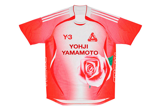 Y-3 x Palace Football T-Shirt White Red