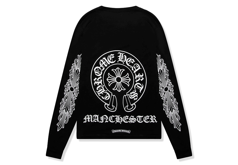 Chrome Hearts Manchester Exclusive Long-Sleeve T-Shirt Black White