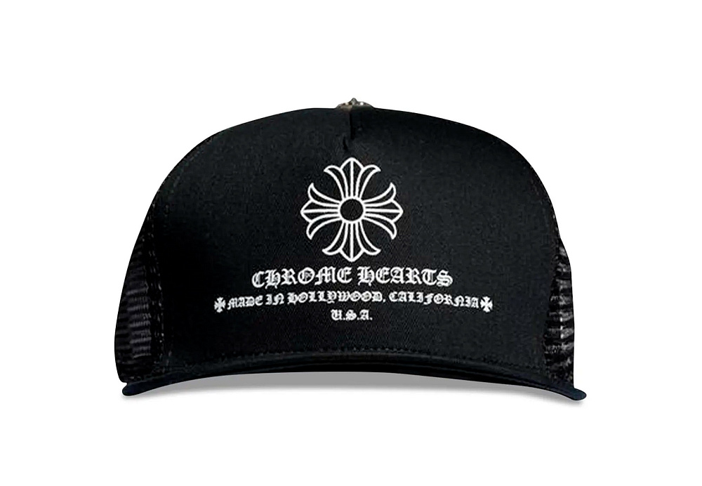 Chrome Hearts Printed Cross Trucker Hat Black