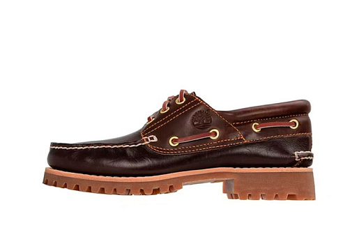 Timberland 3-Eye Lug Handsewn Boat Shoe Brown