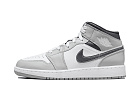 Nike Air Jordan 1 Mid Light Smoke Grey Anthracite (GS)