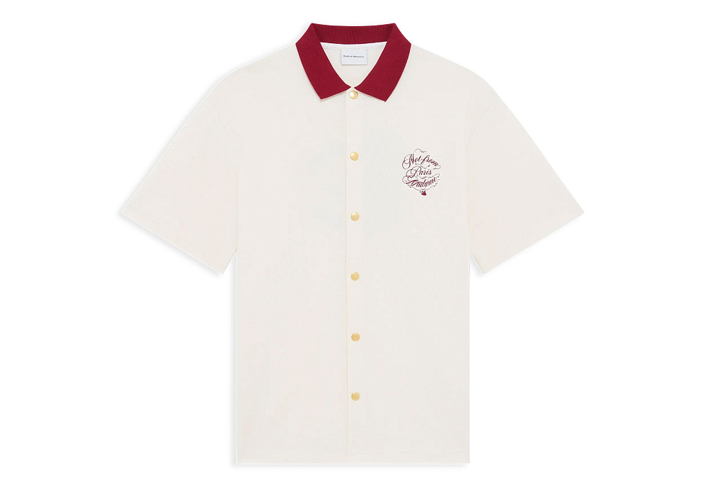 Drôle de Monsieur La Chemise Piquée Slogan Vignes