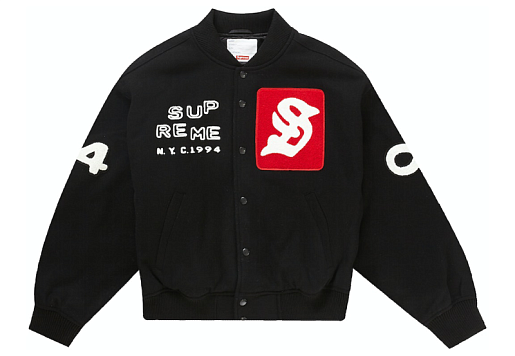 Supreme Tourist Varsity Jacket Black (SS23)