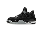 Nike Air Jordan 4 Retro Black Canvas (GS)