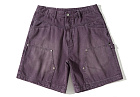 Nothomme Double Knee Washed Jean Shorts Purple