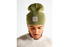 Carhartt WIP Beanie Hat With Logo Patch Green