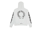 Chrome Hearts Floral Horseshoe Hoodie White