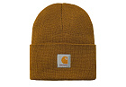 Carhartt WIP Beanie Hat With Logo Patch Brown