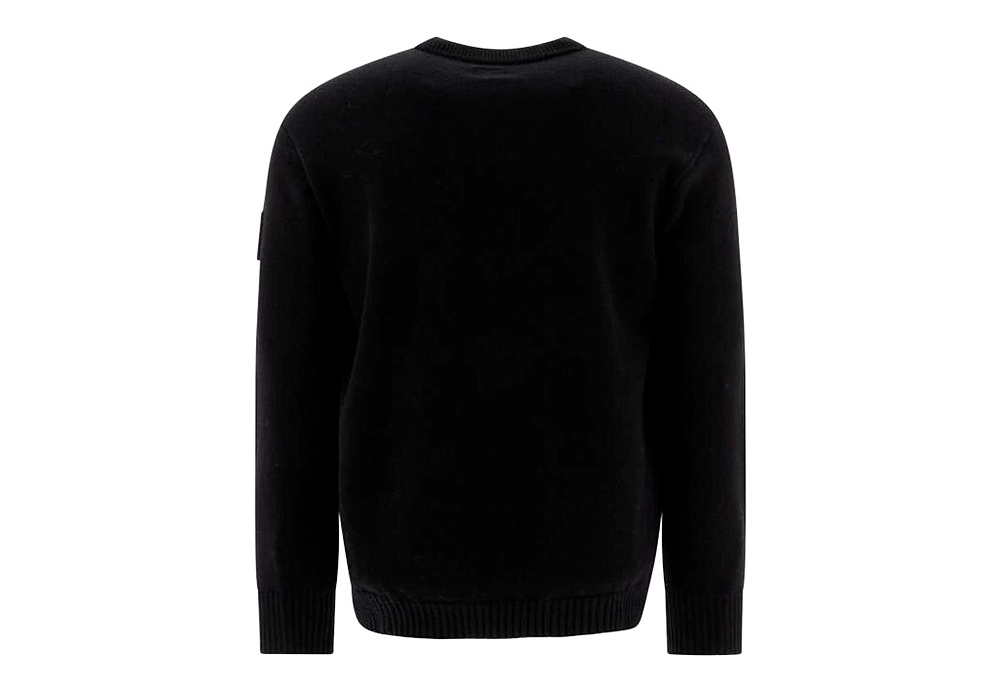 C.P. COMPANY Merino Wool Pullover Sweater Black