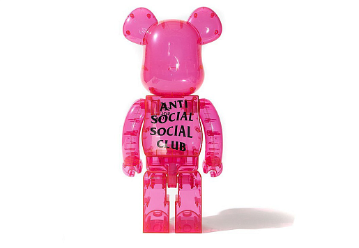 Bearbrick x Antisocial Social Club 1000% Pink