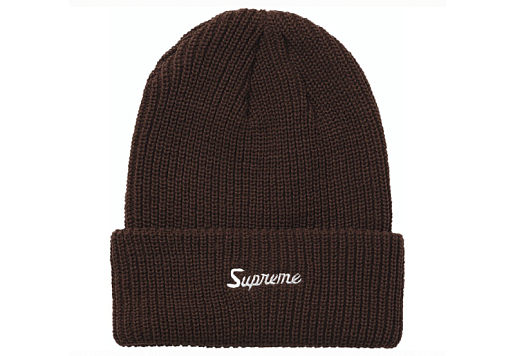 Supreme Loose Gauge Beanie Brown