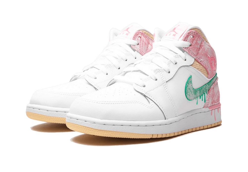 Nike Air Jordan 1 Mid Paint Drip (GS)