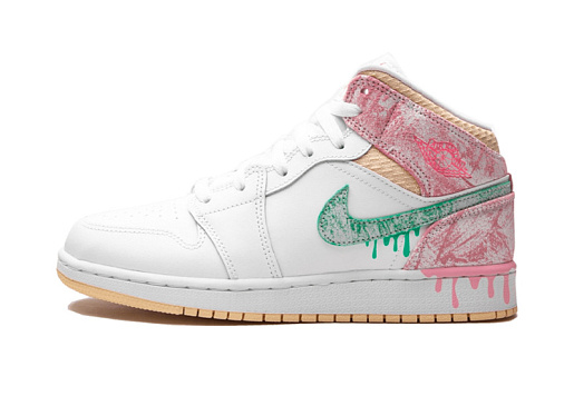 Nike Air Jordan 1 Mid Paint Drip (GS)