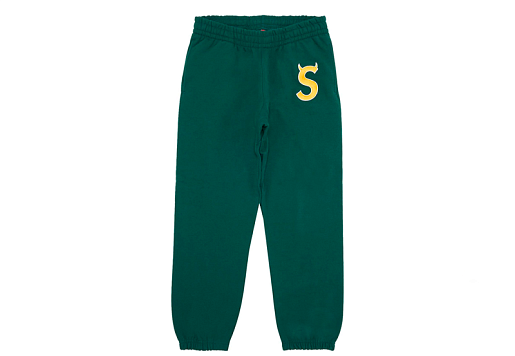 Supreme S Logo Sweatpant Green