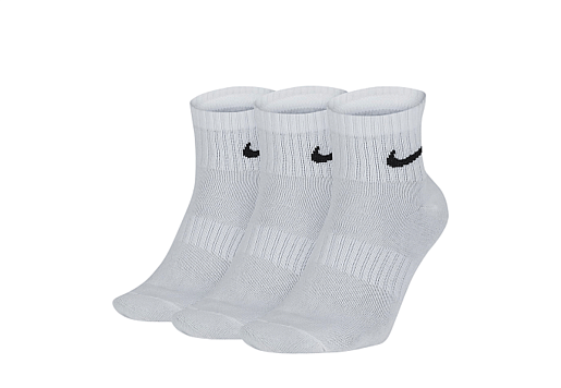 3-Pack Everyday Lightweight Ankle Socks Dri-Fit White