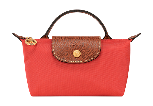 Longchamp Le Pliage Original Pouch With Handle Tomato