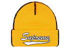 Supreme Contrast Stitch Beanie Yellow (FW22)