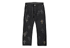 Chrome Hearts Black Patchwork Carpenter Denim Jeans