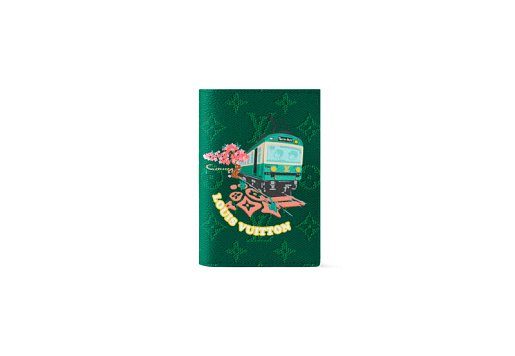 Louis Vuitton x Nigo Passport Cover Green