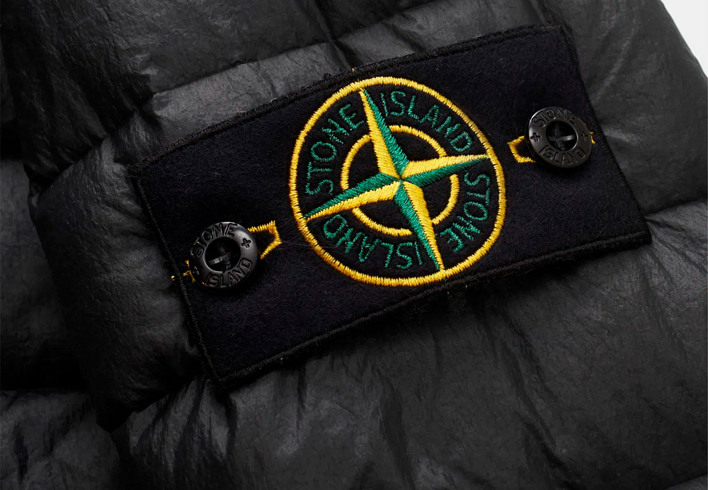 Stone Island Lightweight Loom Woven Chambers Black