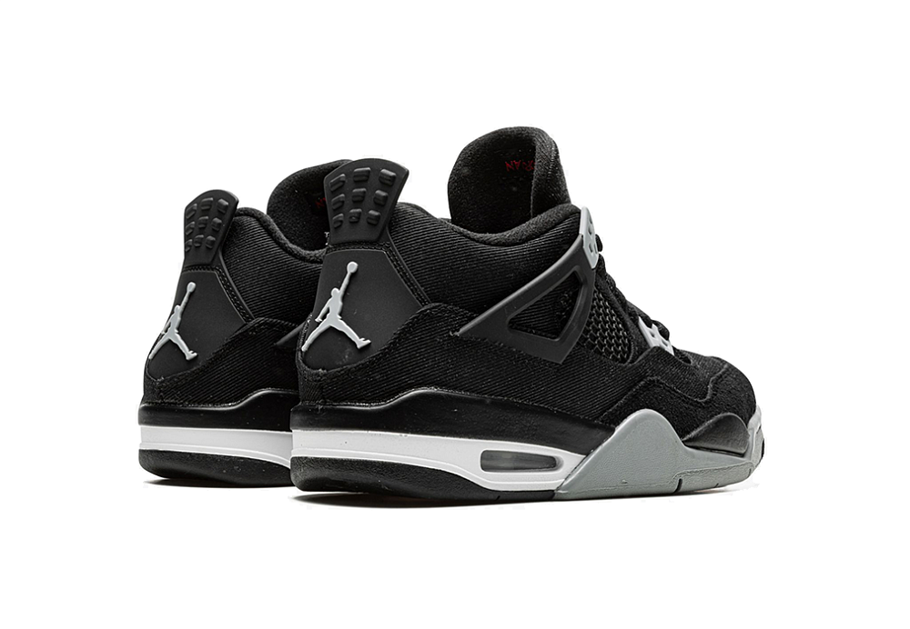 Nike Air Jordan 4 Retro Black Canvas (GS)