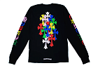 Chrome Hearts Multi Color Cross Cemetery L/S T-shirt Black