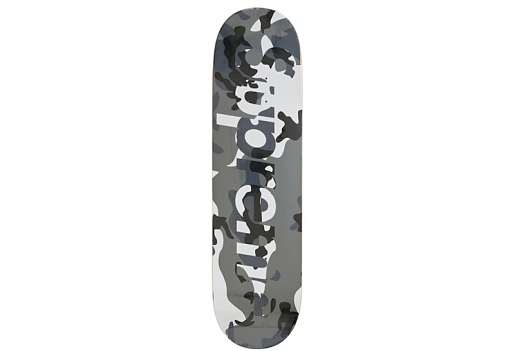 Supreme Camo Logo Skateboard Deck Snow Camo