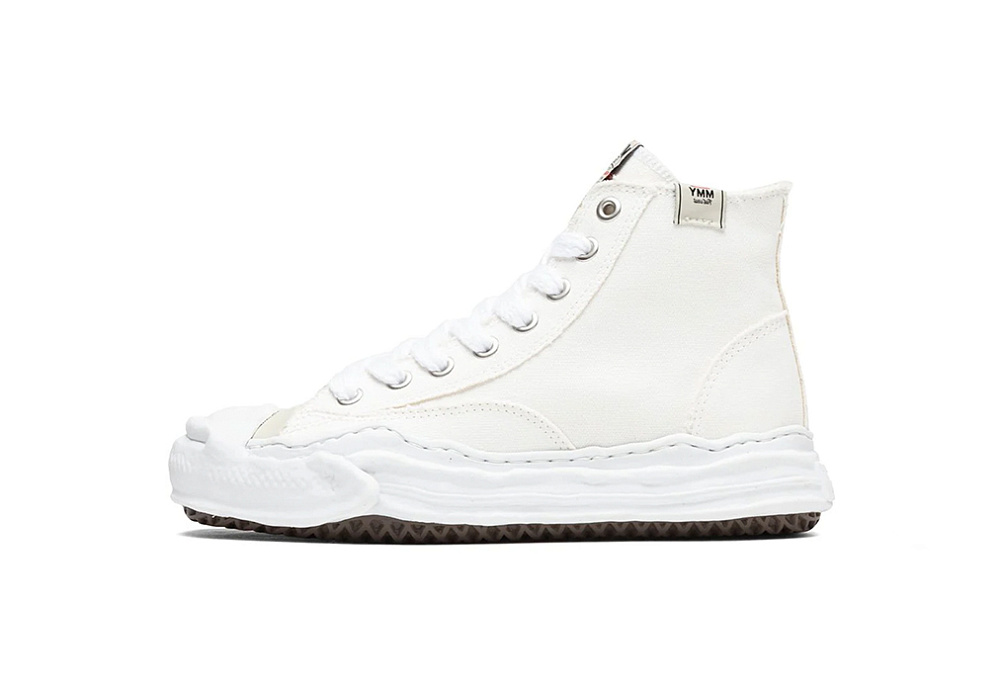 Maison Mihara Yasuhiro Original Sole Toe Cap Hi Canvas Sneaker White