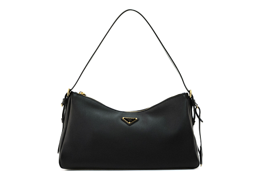 Prada Leather Shoulder Bag Black