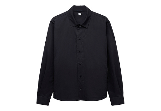 C.P. COMPANY Metropolis Gabardine Overshirt Black