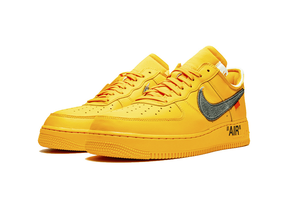 Nike Air Force 1 Low x Off-White University Gold Metallic Silver