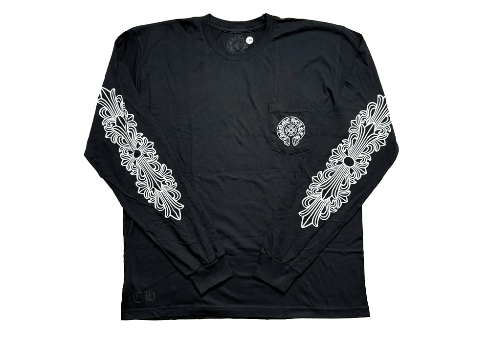 Chrome Hearts Bejing Exclusive Long-Sleeve T-Shirt Black White