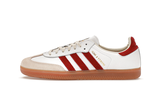 Adidas Samba Sporty & Rich White Collegiate Burgundy