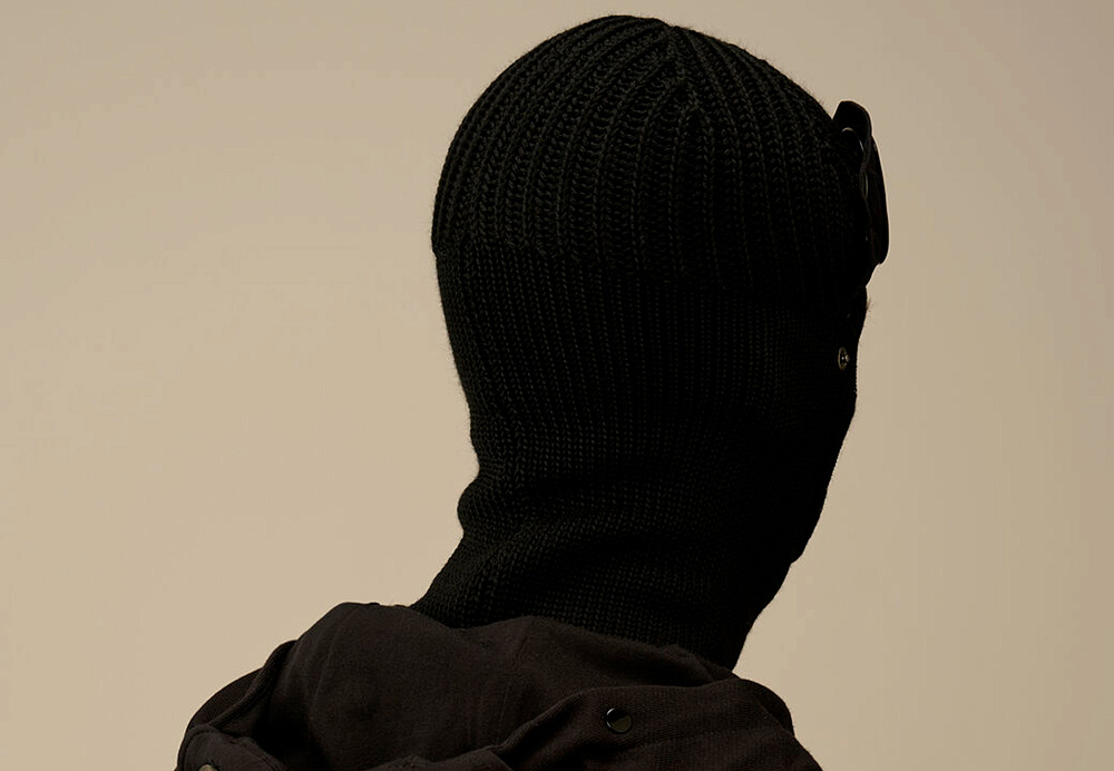 C.P. COMPANY Merino Wool Balaclava Black
