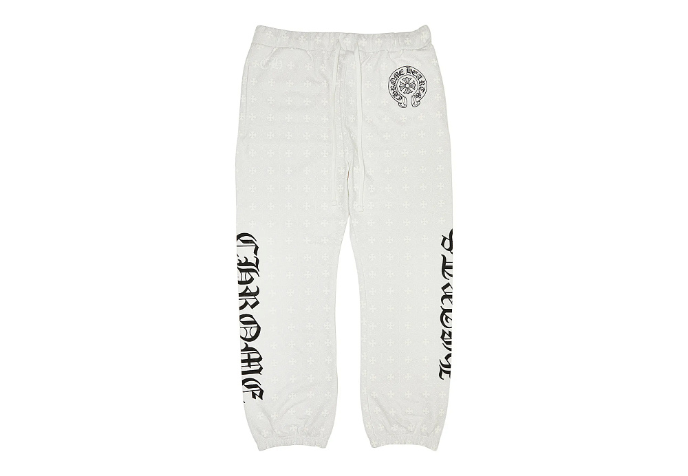 Chrome Hearts Monogram Sweatpants White