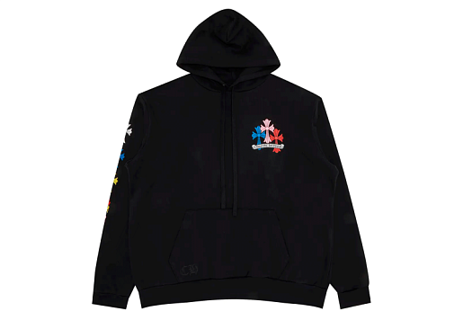Chrome Hearts Multicolor Cross Logo Zip-Up Hoodie