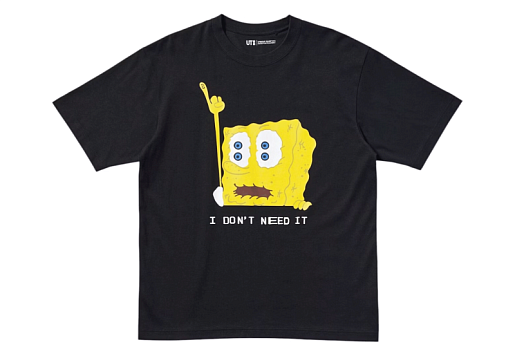 Uniqlo x CPFM Spongebob Squarepants UT Graphic II T-Shirt Black