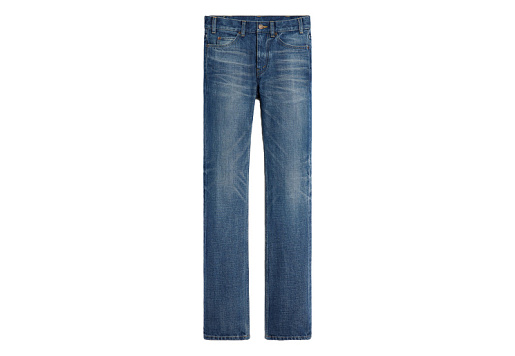 CELINE Francoise Jeans In Dark Union Wash Denim