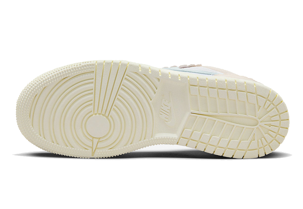 Nike Air Jordan 1 Low White Pink Soft Blue (GS)